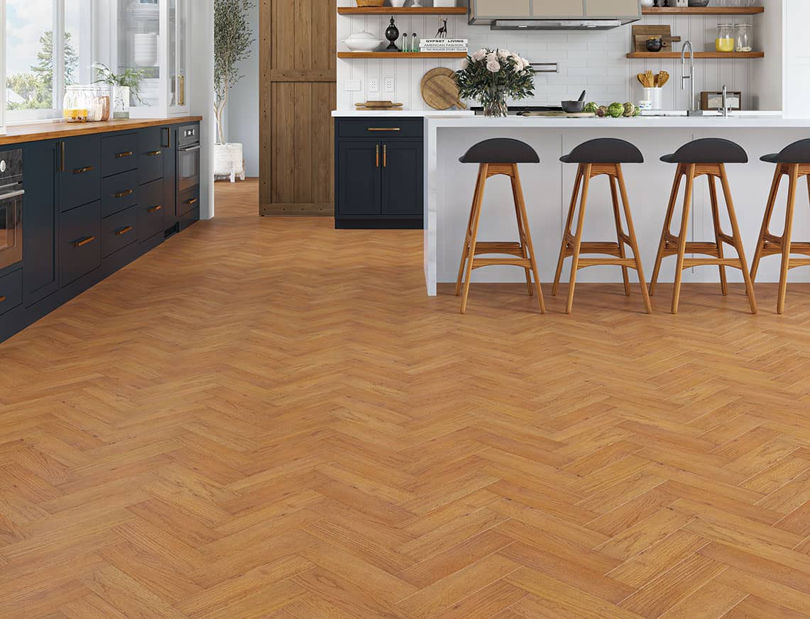 Sussex Range Engineered Wood Herringbone Burnham room